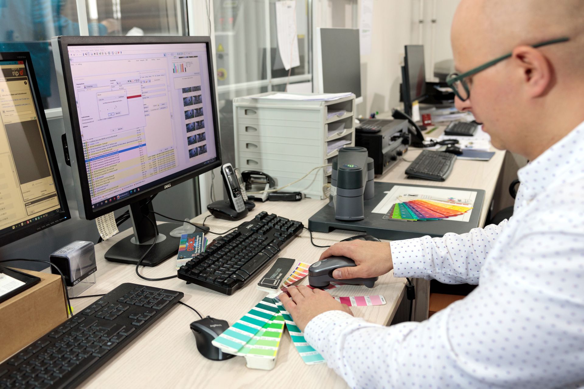 Farbmessung bei WELZ Digitaldruck